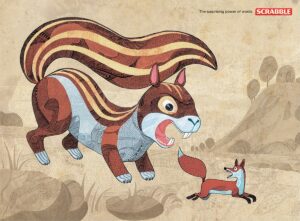 Scrabble - The surprising power of words - Squirrel, fox