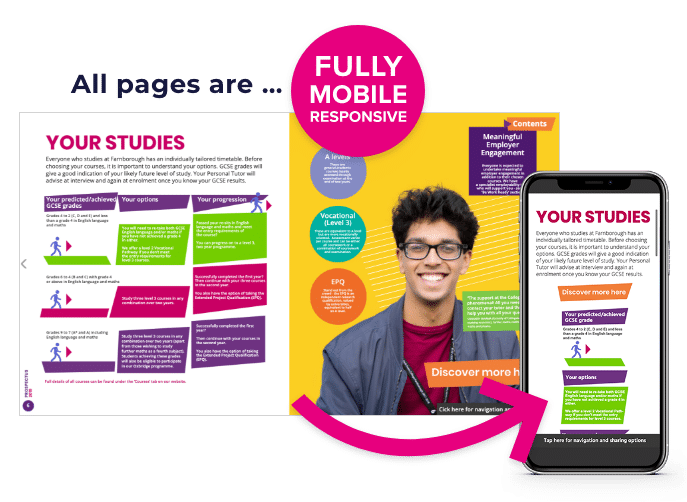 Farnborough Sixth Form College Flyer