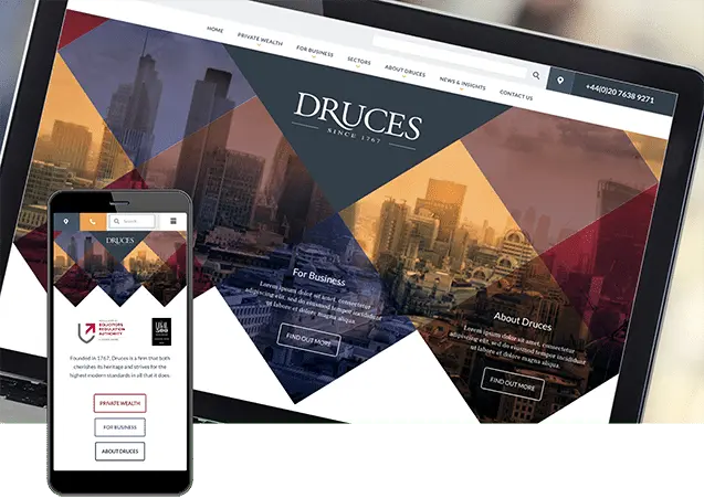 Druces - web design Hampshire, Surrey and Berkshire.