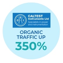 Organic traffic up 350%